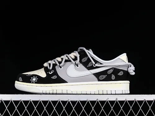 All categories Nk SB Dunk series Nk SB Dunk Low low-cut sneakers F version Nk SB Dunk Low Prm SB "Cashew Nut Flower" cashew flower element SB smashed backboard fashion casual sneakers DH7913-001